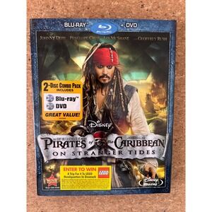 Disney Pirates of the Caribbean On Stranger Tides Blu-ray DVD Combo Excellent